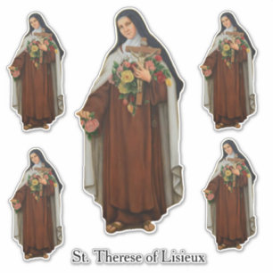 Religiöses St. Therese von Lisieux Carmelite Nonn Aufkleber