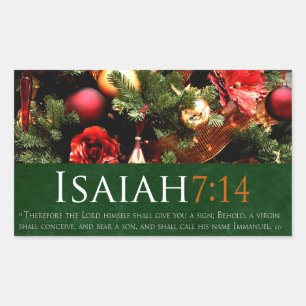 Religiöses Weihnachten individuelles Geschenk Aufk Rechteckiger Aufkleber