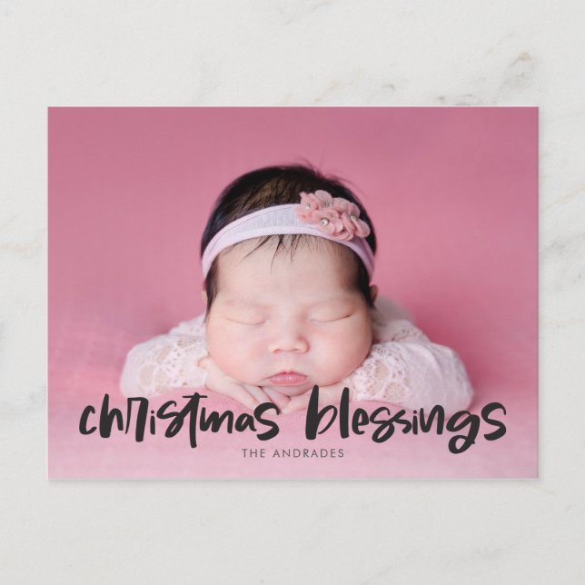 Religiöses Weihnachtssegeln Foto doppelseitig Feiertagspostkarte (Vorderseite)