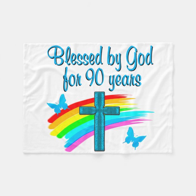 RELIGIOUS 90 YR ALT FLEECEDECKE (Vorderseite (Horizontal))