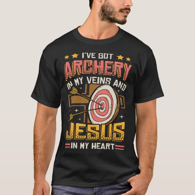 Religious Archer Bowman Archery T-Shirt (Vorderseite)