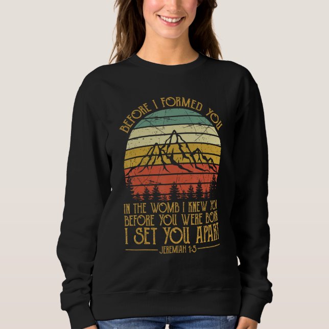 Religious Bible Verse Jeremiah 15 Pro Life Tshirt (Vorderseite)