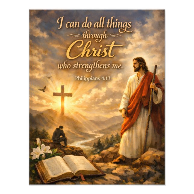 Religious Bible verse sayings quotes wall art Fotodruck (Vorne)