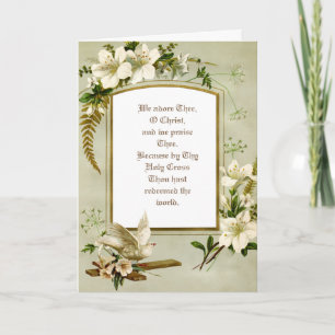 Religious Catholic Easter Jesus Resurrection Mary Feiertagskarte