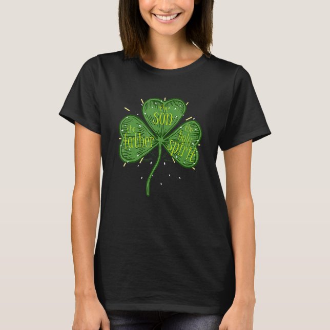 Religious Christian Catholic St Patricks Day Irish T-Shirt (Vorderseite)