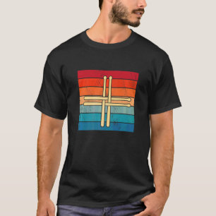 Religious Christian Drummer Drums Drum Stick Cros T-Shirt