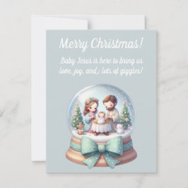 Religious Christmas Greeting Card for Kids Einladung