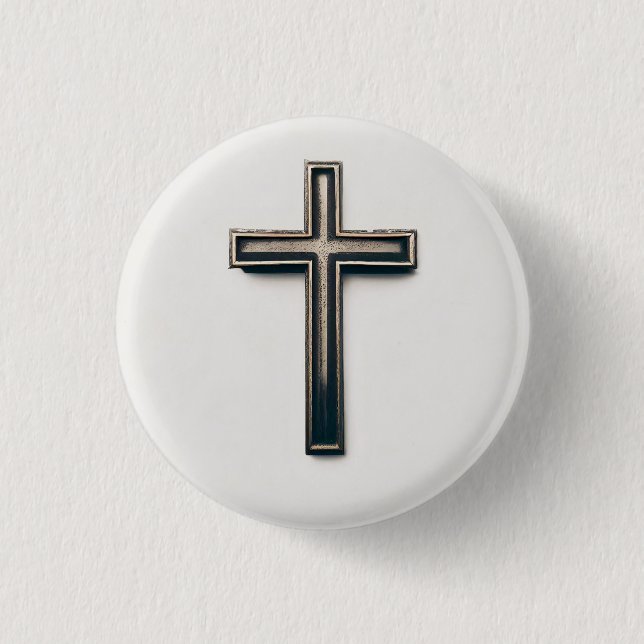 Religious Cross Button (Vorderseite)