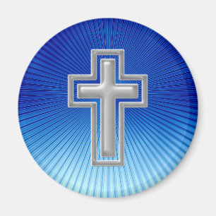 Religious Cross CHRISTLICH Magnet
