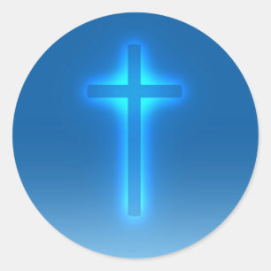 Religious Cross CHRISTLICH Runder Aufkleber