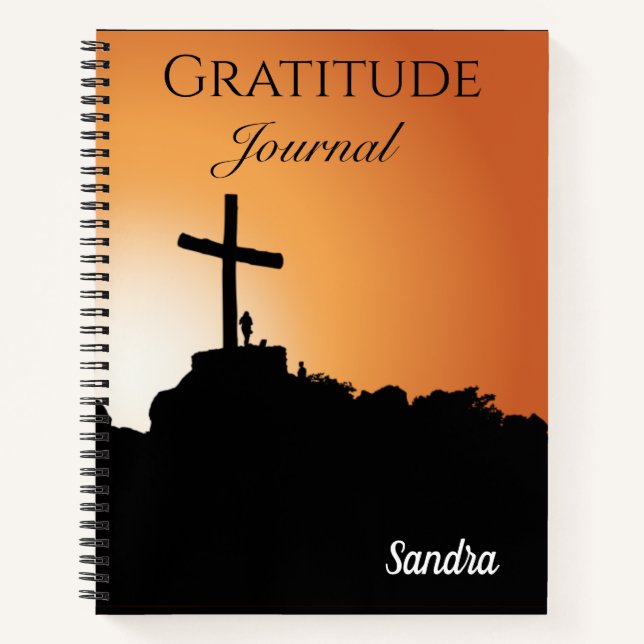 Religious Cross Dankbarkeit Journal Notizbuch (Vorderseite)