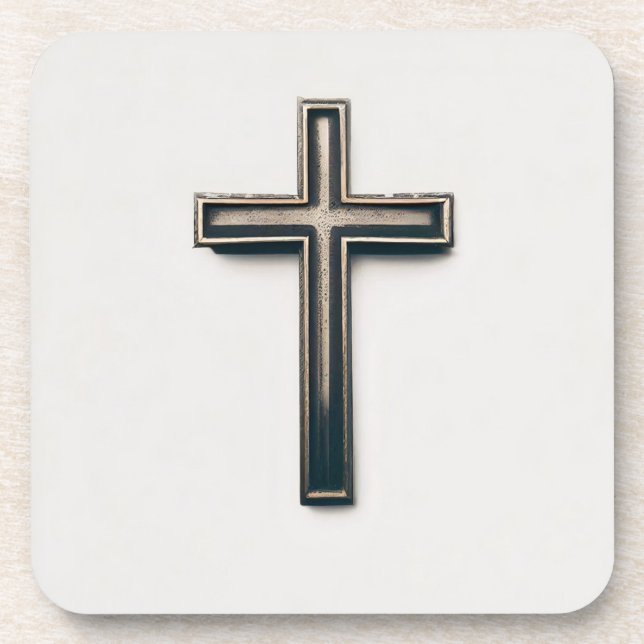 Religious Cross Getränkeuntersetzer (Vorderseite)