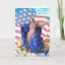 Religious danke für Ihren Dienst katholisch Karte