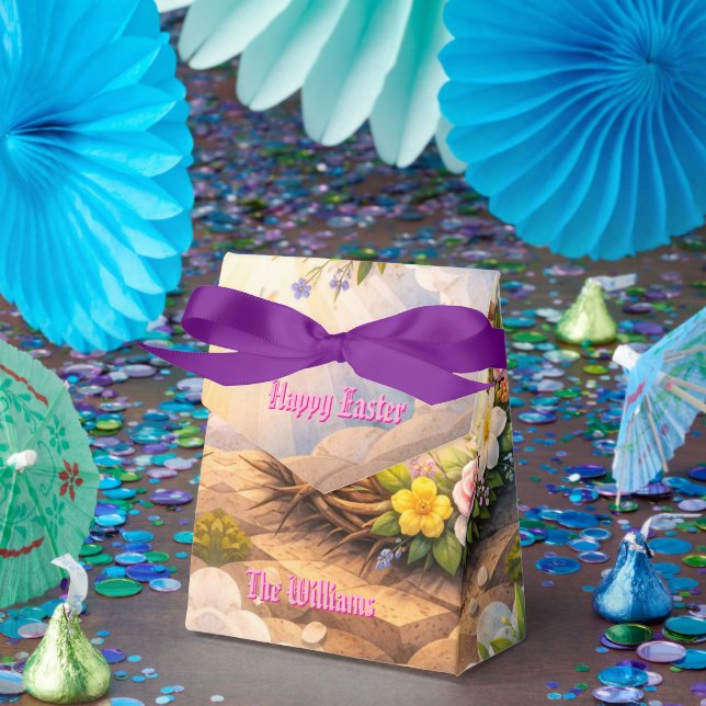 Religious Floral Crown of Thorns Easter Favor Box Geschenkschachtel (Party)