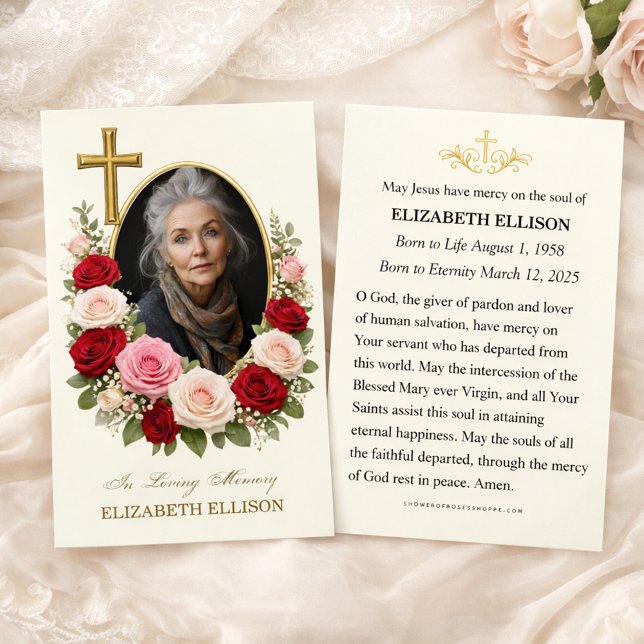 Religious Funeral Memorial Photo Prayer  (Von Creator hochgeladen)