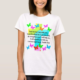 RELIGIOUS ISAIAH 41:10 SCRIPTURE VERSE T-Shirt