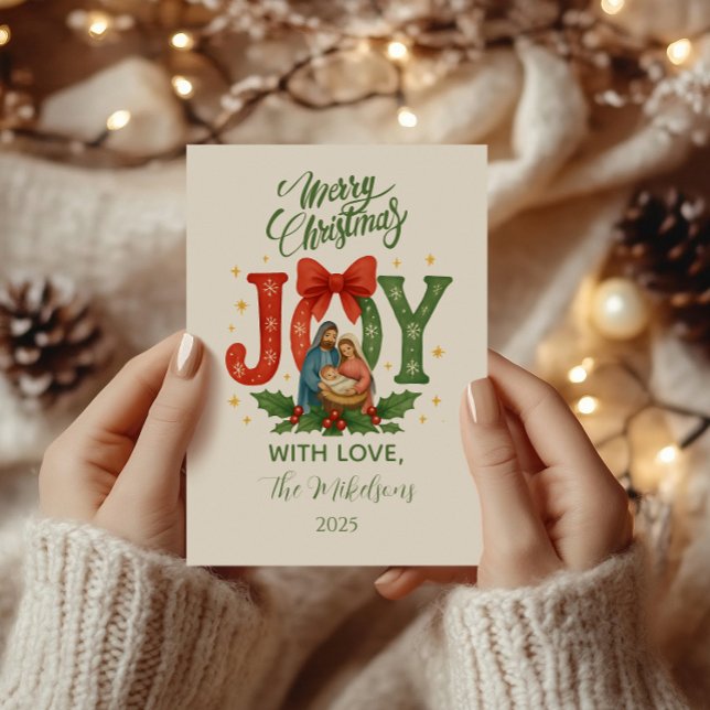 Religious Nativity Christmas Feiertagskarte (Von Creator hochgeladen)