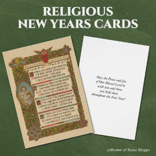 Religious New Year Prayer Vintage Christian