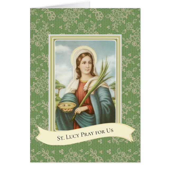 Religious St. Lucy Patron St. Eyes Lucia (Vorne)