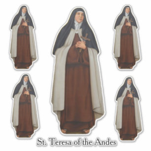 Religious St. Teresa of the Andes Carmelite Nun Aufkleber