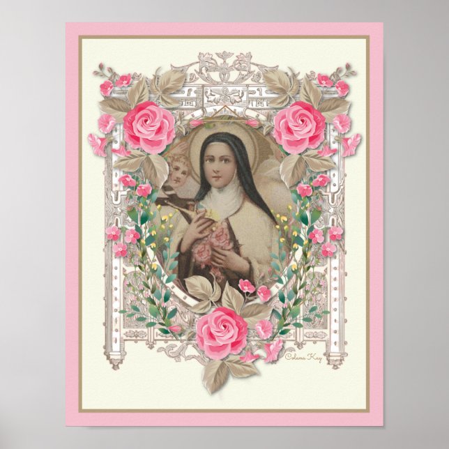 RELIGIOUS ST THERESY CARMELITE NUN CATHOLIC POSTER (Vorne)