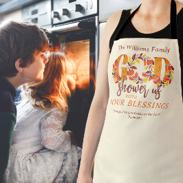 Religious Thanksgiving Dinner Faith Bible Quote Schürze