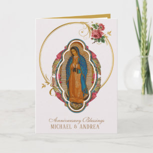 Religious Virgin Mary Guadalupe Anniversary Karte