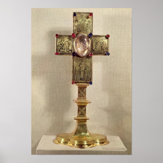 Reliquary cross of Pope Urban V 1368-78 Poster (Vorne)