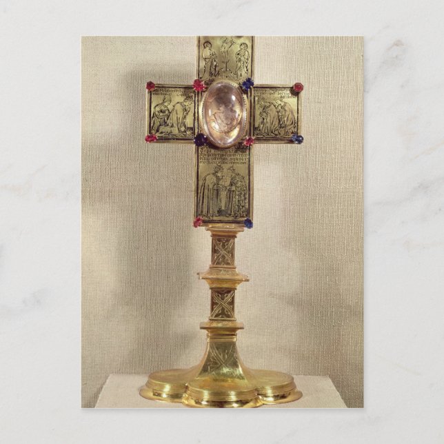 Reliquary cross of Pope Urban V 1368-78 Postkarte (Vorderseite)