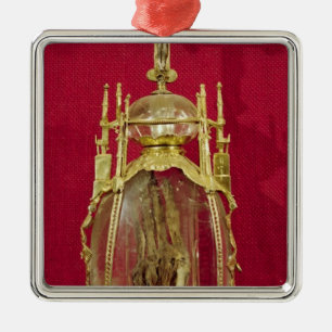Reliquary, der die Hand von St. Attalia enthält Silbernes Ornament