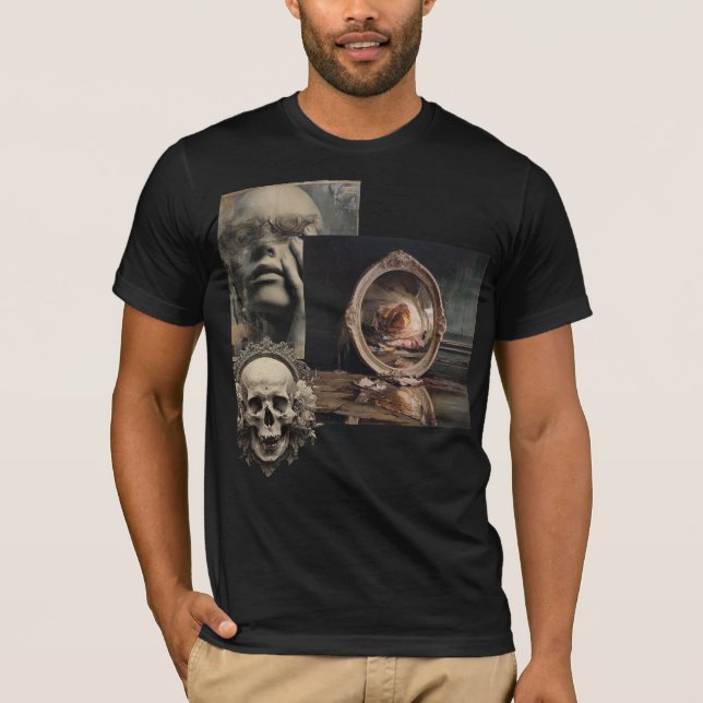 Reliquary of Echoes – Arcane Collage T-Shirt (Vorderseite)