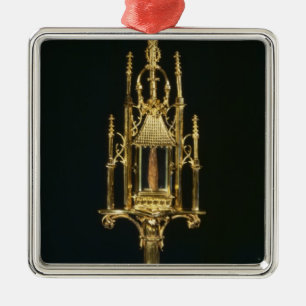 ReliquaryMonstrance mit Stück des Kreuzes Silbernes Ornament