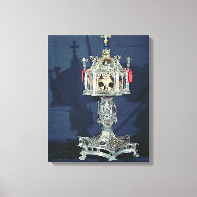 Reliquiar von St. Barbara, 14.-15. Jahrhundert (si Leinwanddruck (Vorderseite)