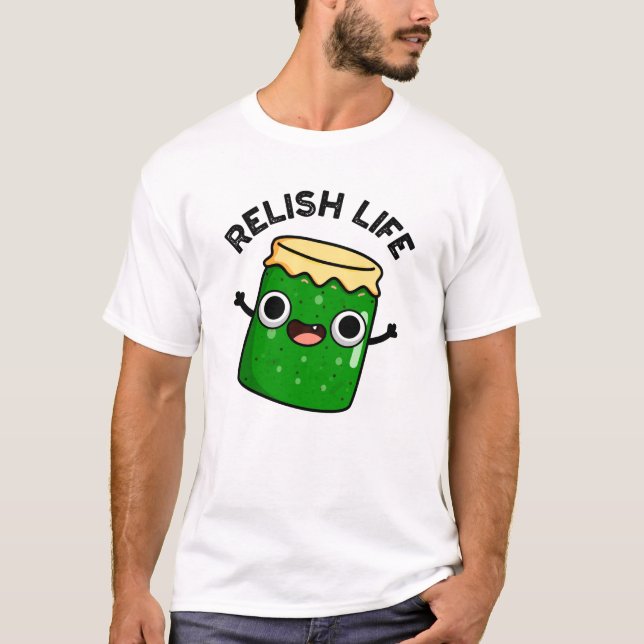 Relish Life Funny Food Puff T-Shirt (Vorderseite)