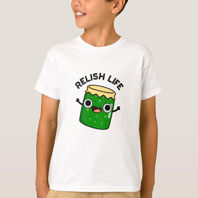 Relish Life Funny Food Puff T-Shirt (Vorderseite)