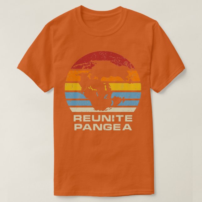Relite Pangea Retro-Sonnenaufgang T-Shirt (Design vorne)