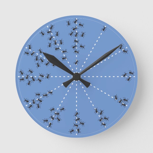 RELÓGIO DE PAREDE FORMIGAS RUNDE WANDUHR (Vorderseite)