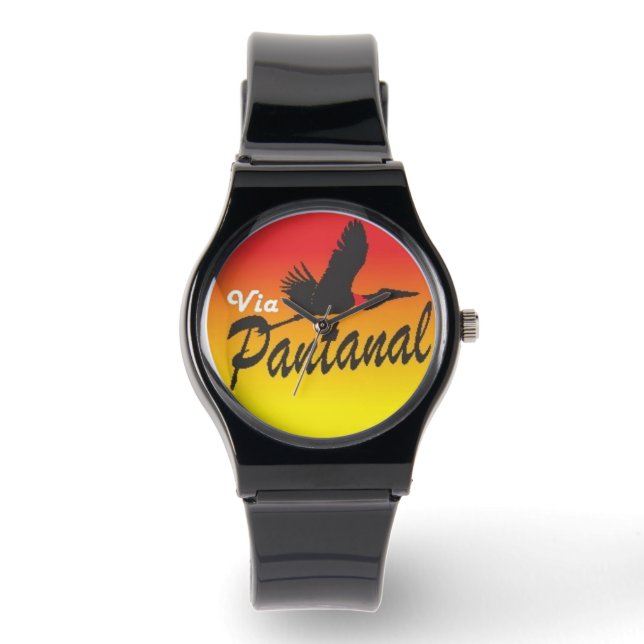 Relogio Pulseira de silicone preta Armbanduhr (Vorderseite)