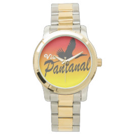 Relógio Unissex Oversized com Bracelete em Dois To Armbanduhr