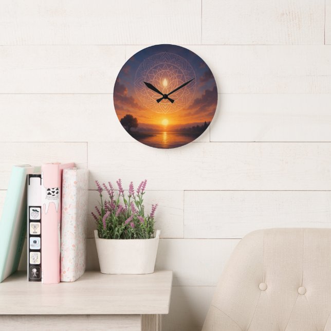 Reloj Atardecer Große Wanduhr (Lesesaal)
