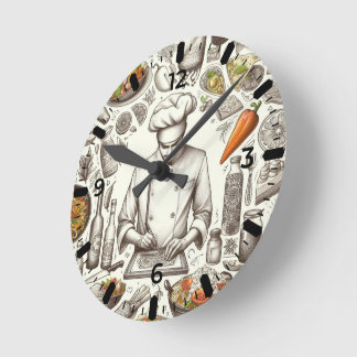 Reloj de Chef  Runde Wanduhr