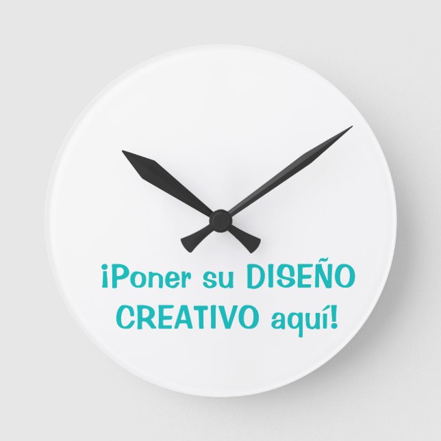 Reloj de Encargo Runde Wanduhr (Vorderseite)