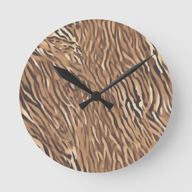 Reloj de Pared con Diseño de Piel de Tigre Runde Wanduhr (Vorderseite)