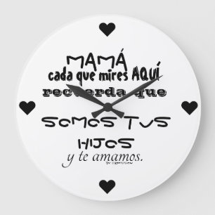 Reloj de pared dia de la madre große wanduhr