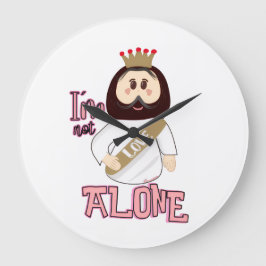 Reloj de pared I´m not alone - Nissi Holy Große Wanduhr