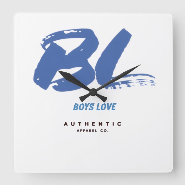 Reloj de pared Logo BL Quadratische Wanduhr (Vorderseite)