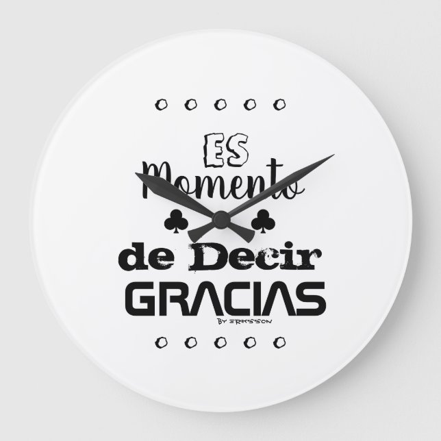 Reloj de pared Motivacional Große Wanduhr (Vorderseite)