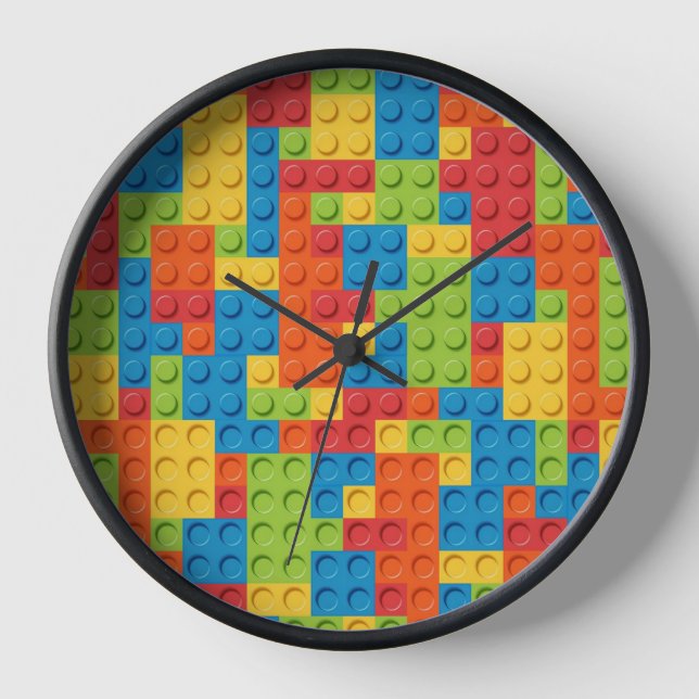 reloj de pared motivo bloques de colores uhr (Vorderseite)