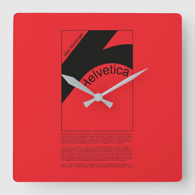 Reloj de pared quadratische wanduhr (Vorderseite)