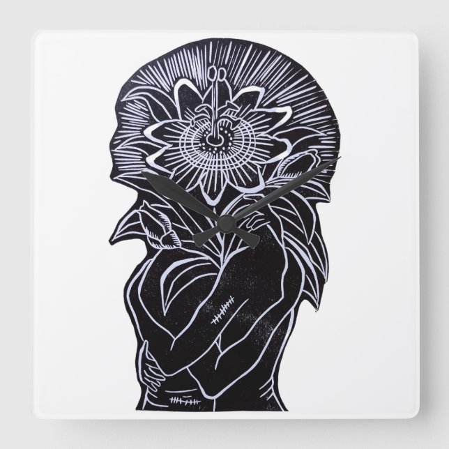 Reloj de pared quadratische wanduhr (Vorderseite)